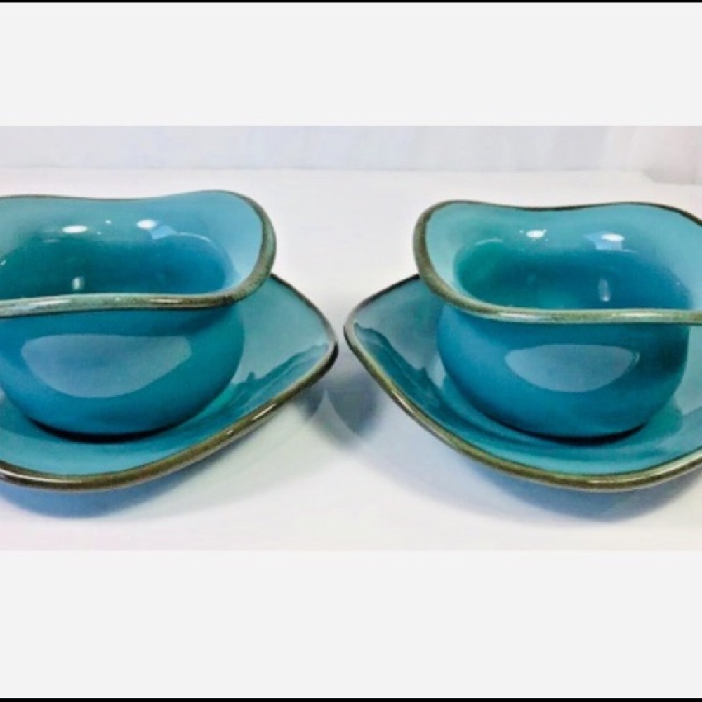SLAH Set of 2 Toscana Collection Tidbits & Saucers